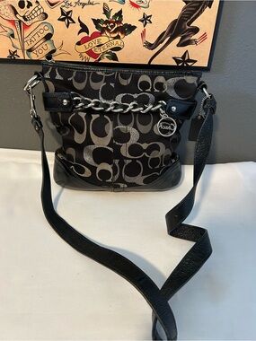 Coach Optic Metallic Signature Chain Duffle 19820
